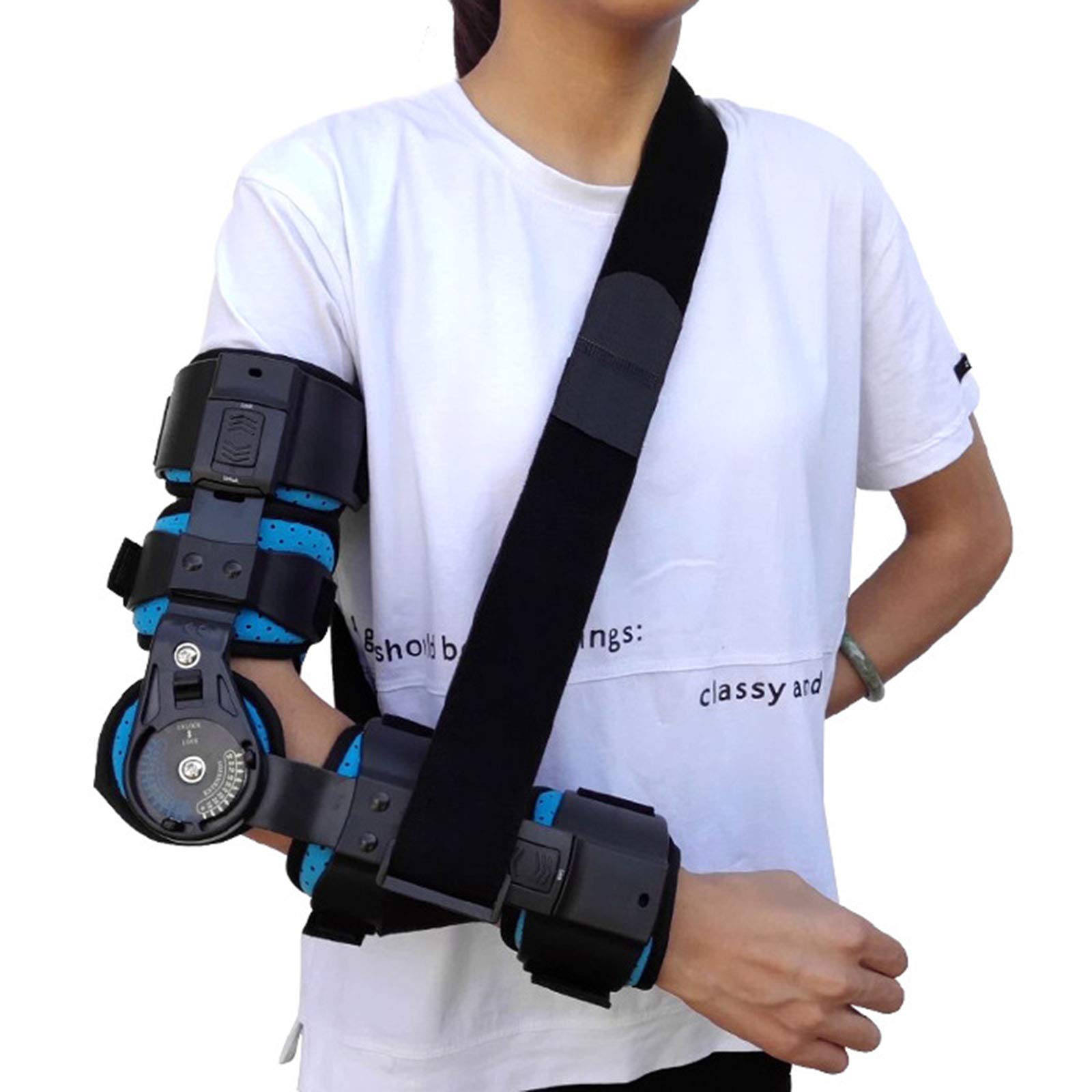 Buy Hinged Elbow Adjustable Orthosis Elbow Fixation Brace Arm Sling