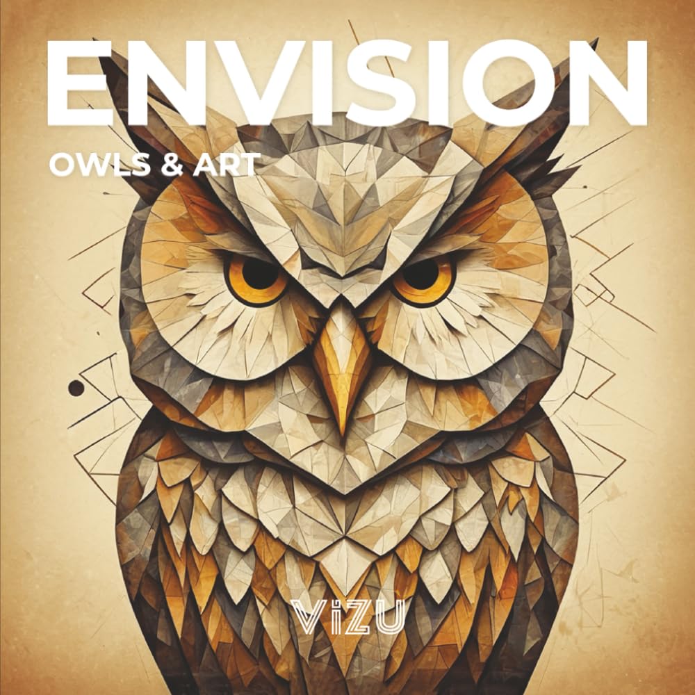 ENVISION OWLS & ART: Photo Art book | Owls Art across Mediums | 86 pages, 8.5”x8.5"