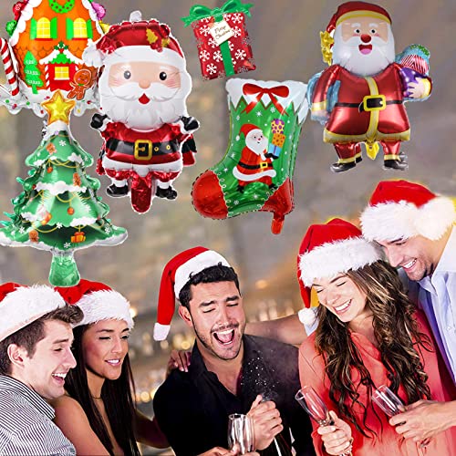 Christmas Balloons Santa Claus Reindeer Snowman Helium Balloon For Xmas Christmas Party Decoration Supplies #TOP3