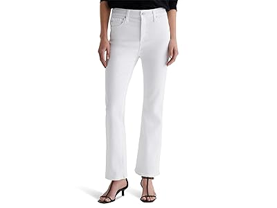 AG Jeans Farrah Mid-Rise Crop Boot Jeans in Gallery White Women