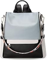 Vista 1 de Bolso de hombro tipo mochila de cuero para mujer, diseño grande y a la moda, para viajes