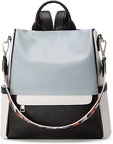 Bolso de hombro tipo mochila de cuero para mujer, diseño grande y a la moda, para viajes