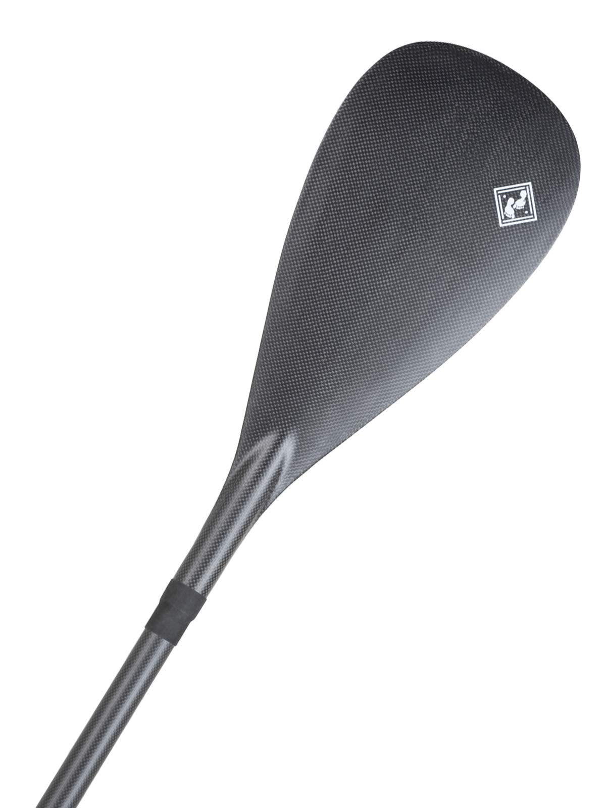 Two Bare Feet Adjustable SUP Paddle โ 3 Piece Lightweight Stand Up Paddle Board Paddle, Durable Portable Replacement Paddle for All Skill Levels (3 Piece Carbon Fibre Black)