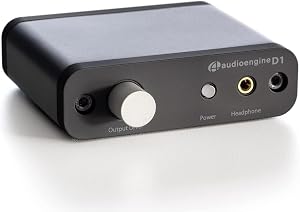 Audioengine D1 32 Bit Desktop Headphone Amp and DAC, Preamp, USB/Optical Inputs, Hi-Res Audio Playback