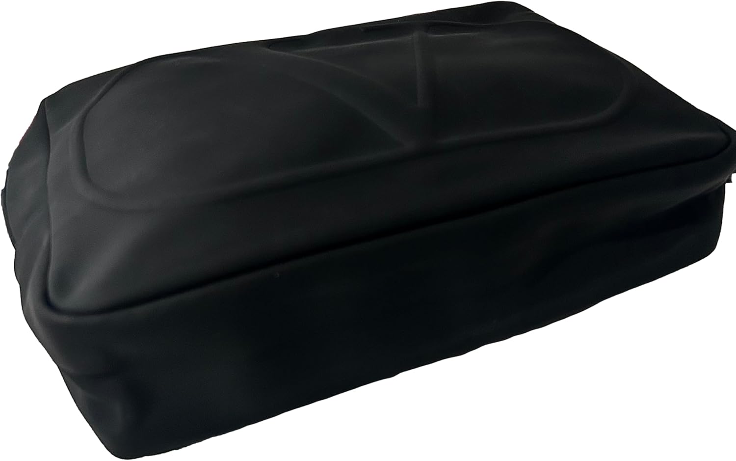 Valentino Black Large Zip Makeup Cosmetic Clutch Wristlet Pouch Approx 8.5L x 5H x 2W (2235)