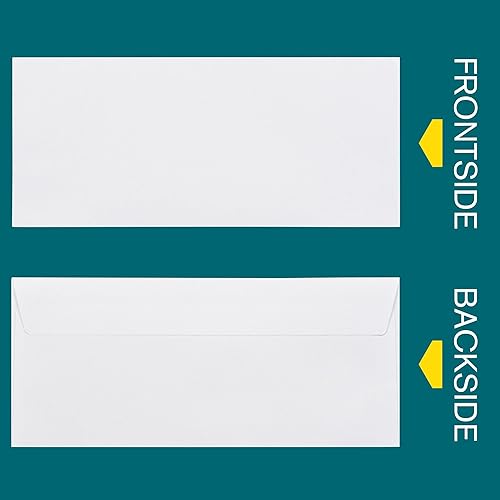 Miniatura 2 de Sobres autosellados #10, 500 unidades, tintados de seguridad, 4 18 x 9 12 pulgadas, sobres de negocios, tamaño carta, papel de 24 libras, color