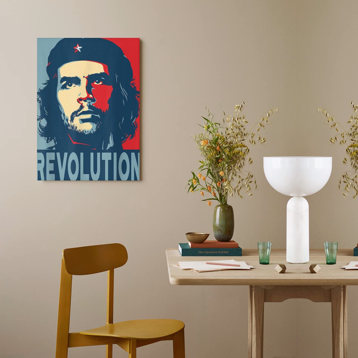 Amazon.co.jp: アートパネル チェ・ゲバラ 革命の英雄 キャンバス 絵画