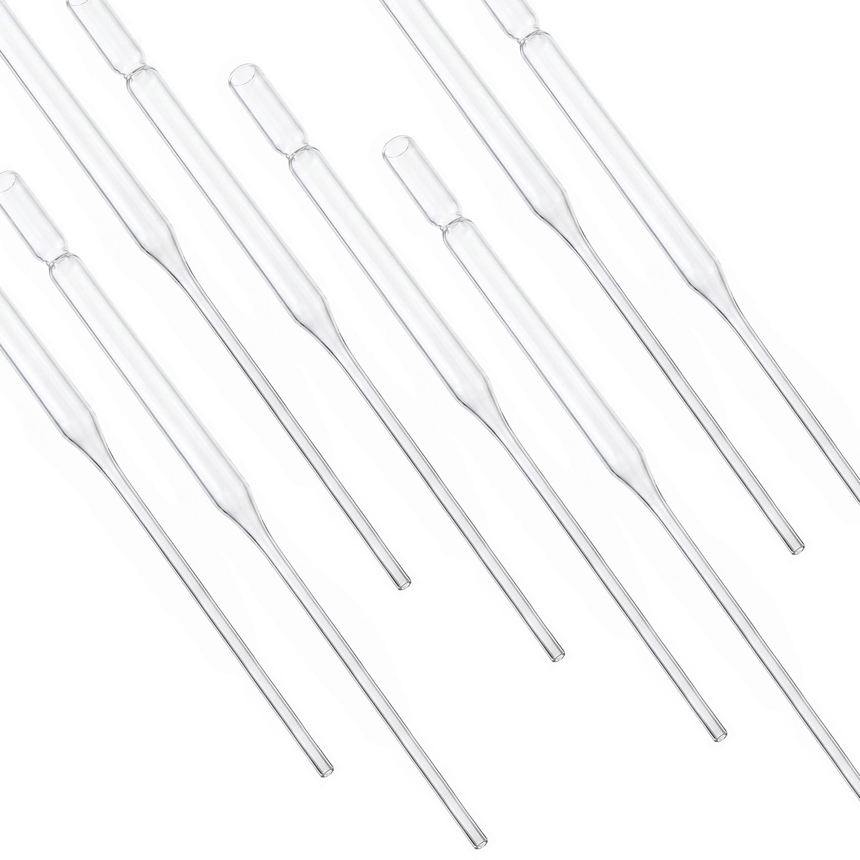 250 Stück Pasteur-Glaspipetten 7x230 mm - Einweg-Pasteur-Glaspipetten aus Borosilikatglas