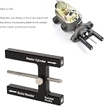 Yoidesu Brake Adjustment Tool, Brake Booster Push Rod Gauge, Master Cylinder Push Rod Tool for Measuring Depth, Adjustable Pin for Most Boosters, Durable Aluminum Alloy with Magnetic Core
