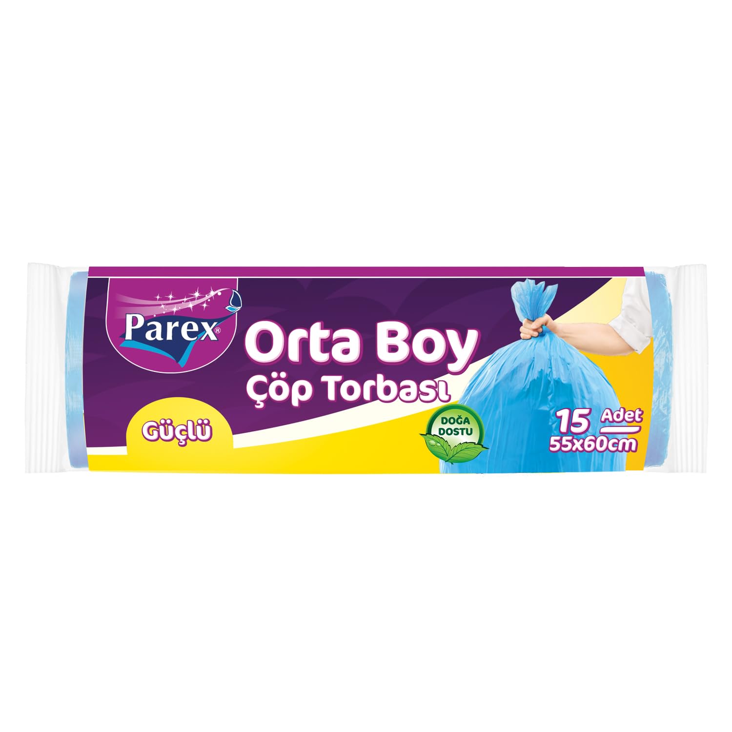 Parex Orta Boy Çöp Torbası 15'li (55 x 60 cm)