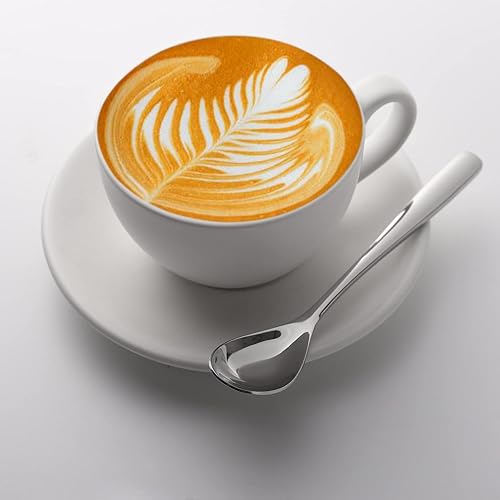 Miniatura 5 de Demitasse - Juego de 12 cucharas de café de acero inoxidable, mini cucharas de té para postre