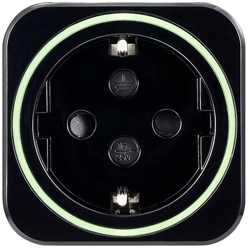 VOLTCRAFT SEM6500 BLACK Energiekosten-Messgerät inkl. Funksteckdose, Datenexport, Datenloggerfunktion, Kostenprognose,