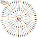 Laxdacee 28 Pack Mini Bubble Wand Set(7 Colour), Punertoy Party Favor Summer Toy for Kids Party, Celebrations, Birthdays, Gift