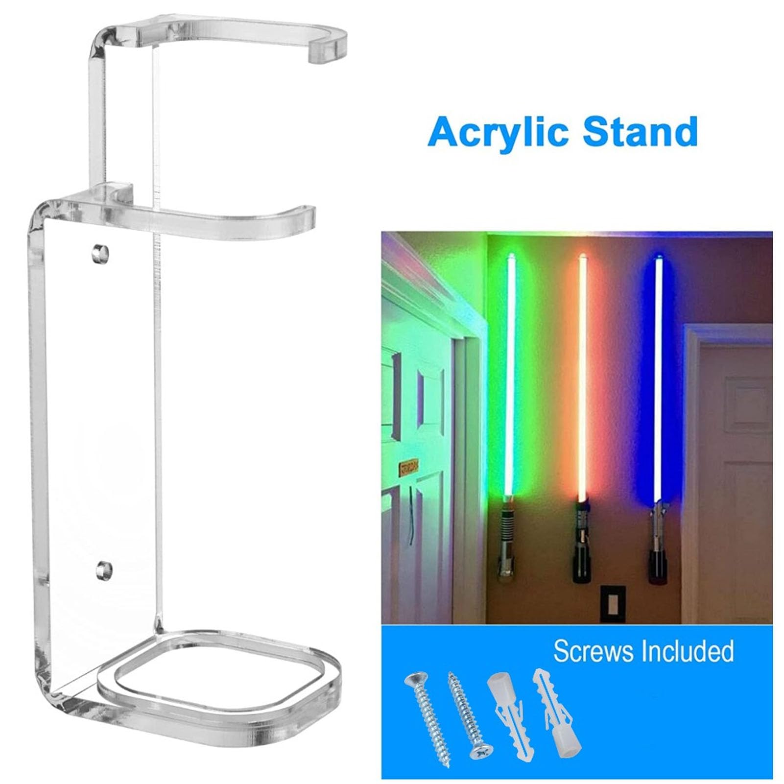 Fdit Soporte de Montaje en Pared para Sable de Luz, Soporte de Montaje en Pared para Sable de Luz, Soporte de Exhibición de Sable de Luz, Soporte de Sable de Luz de Star Wars para