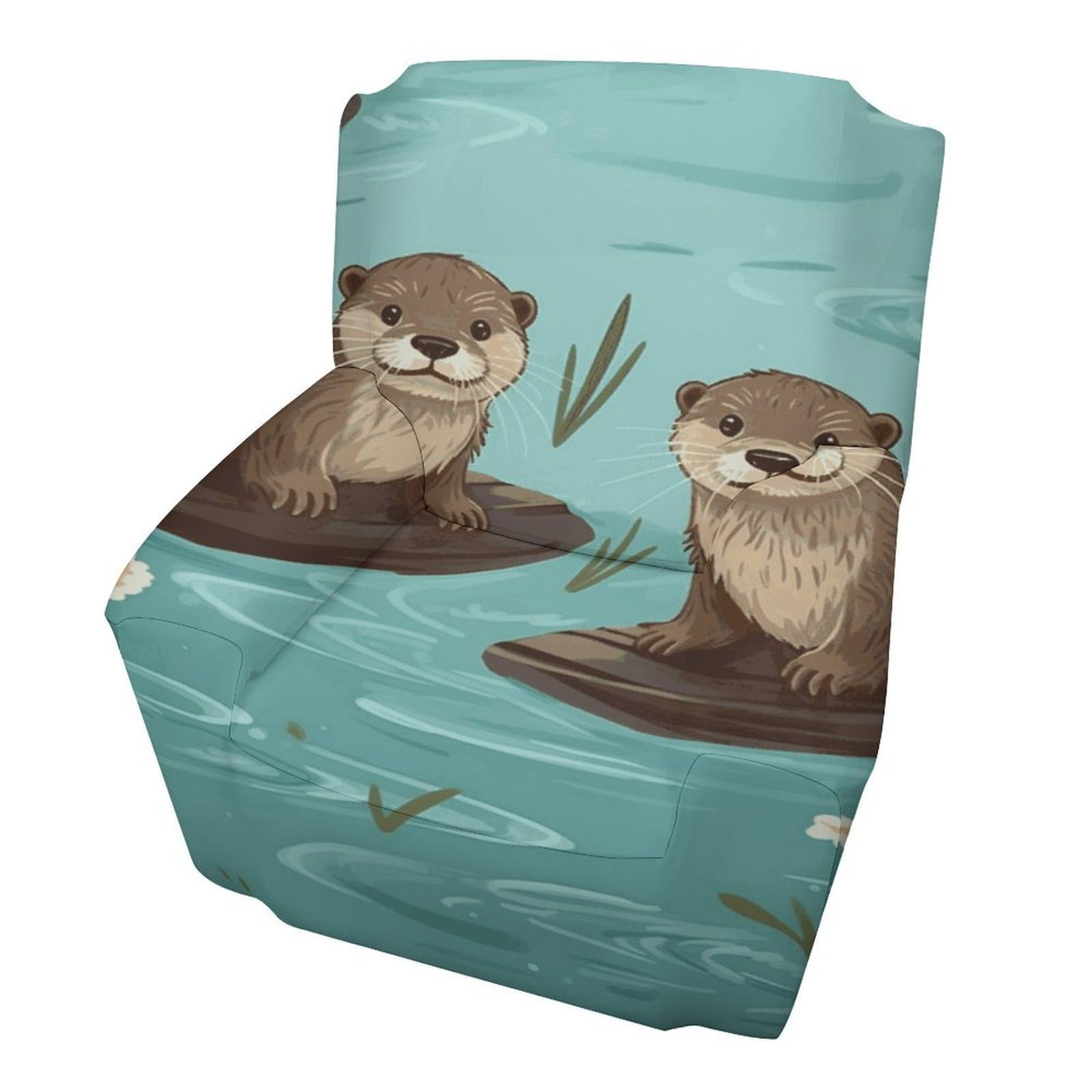 Fekiloot Style Otters Couch Cover Sofa Cover Sofa Slipcover