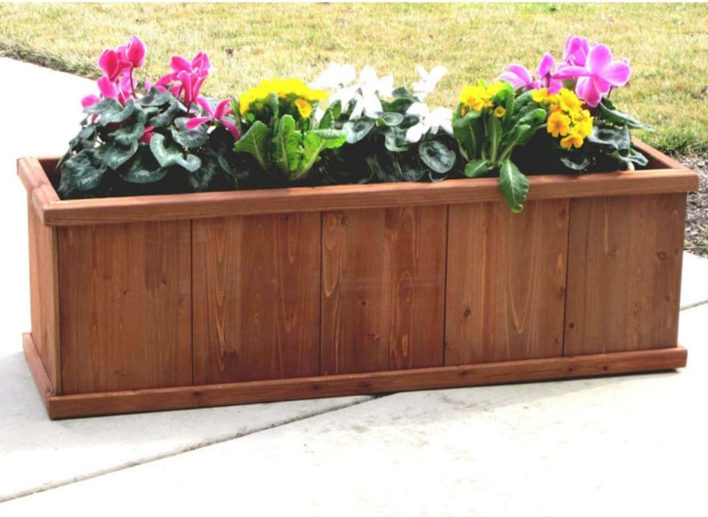 Outerior Decor Products Gran Robusto 48" Rectangular Cedar Planter