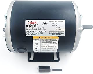 GF2024 Fan Motor (Self Cooled) 115v, 1/4hp, 1725 RPM | Exact Fit Replacement for Ao Smith GF2024 | Sharptek Supply OEM