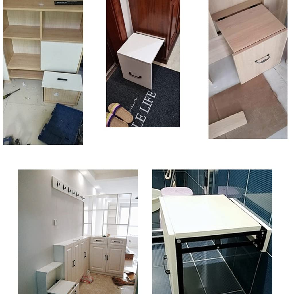 2 pezzi nascosto pieghevole per sedile staffa cerniera mensola scarpe cambio sgabello staffa con cerniera in gomma Pa mobili resistenti
