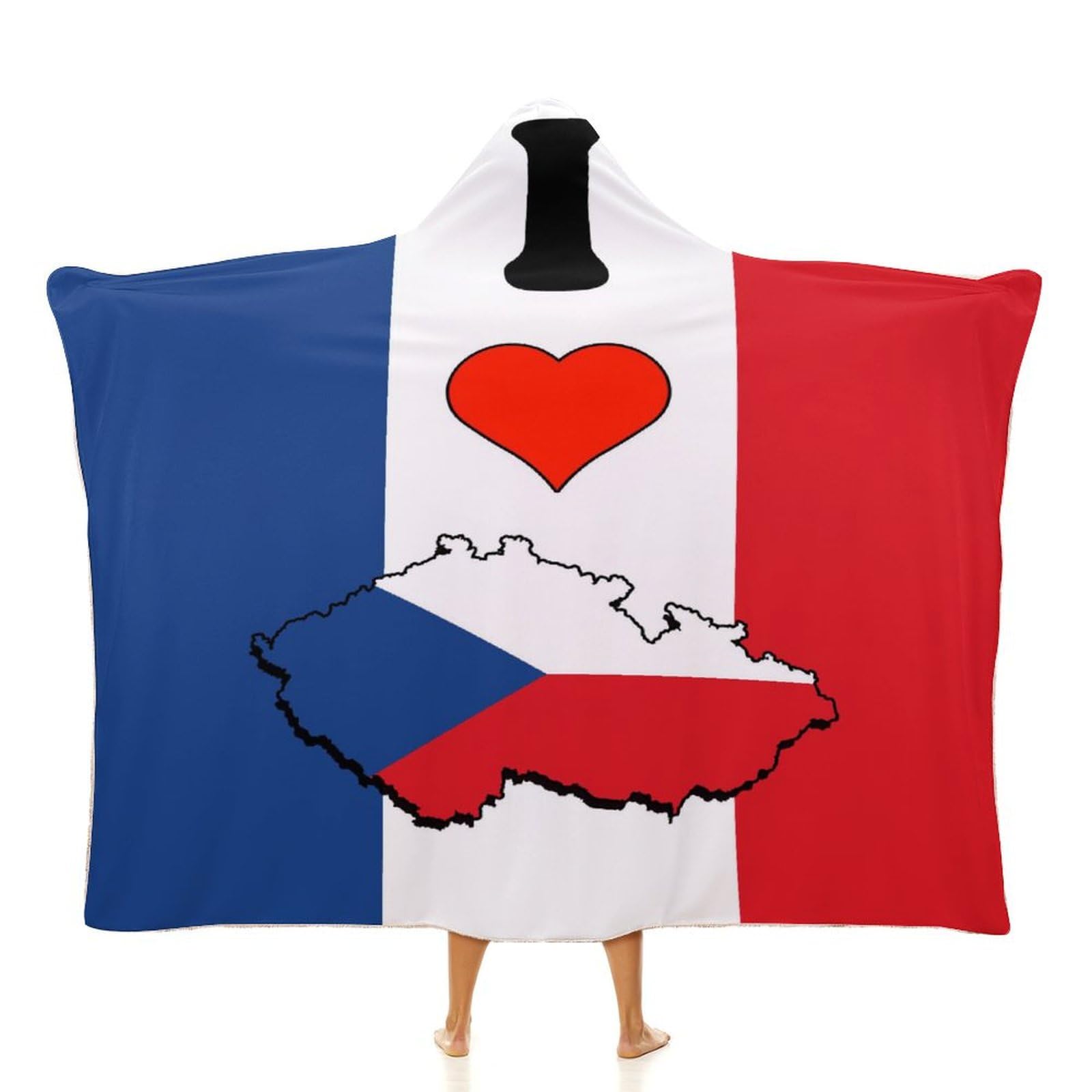Couverture à capuche République tchèque contre le froid hivernal à la maison