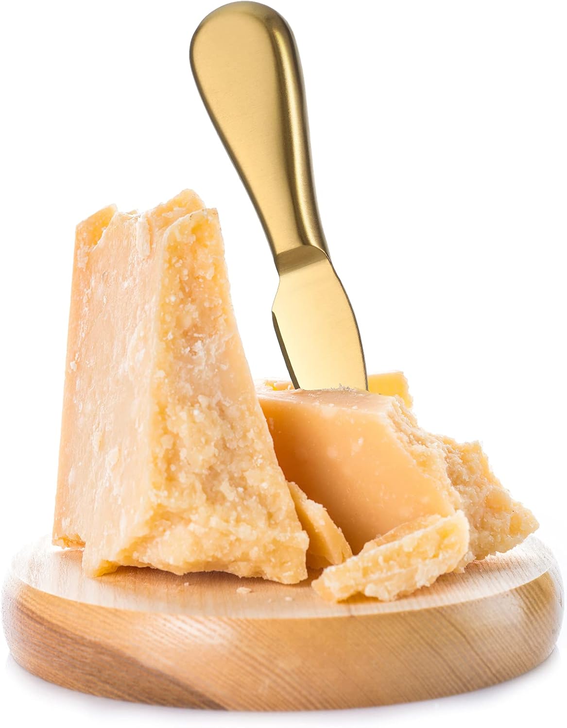 Patelai Stainless Steel Cheese Knives Set, Cheese Tools with Cheese Slicer and Cheese Cutters for Kitchen (Gold,6 Pieces)