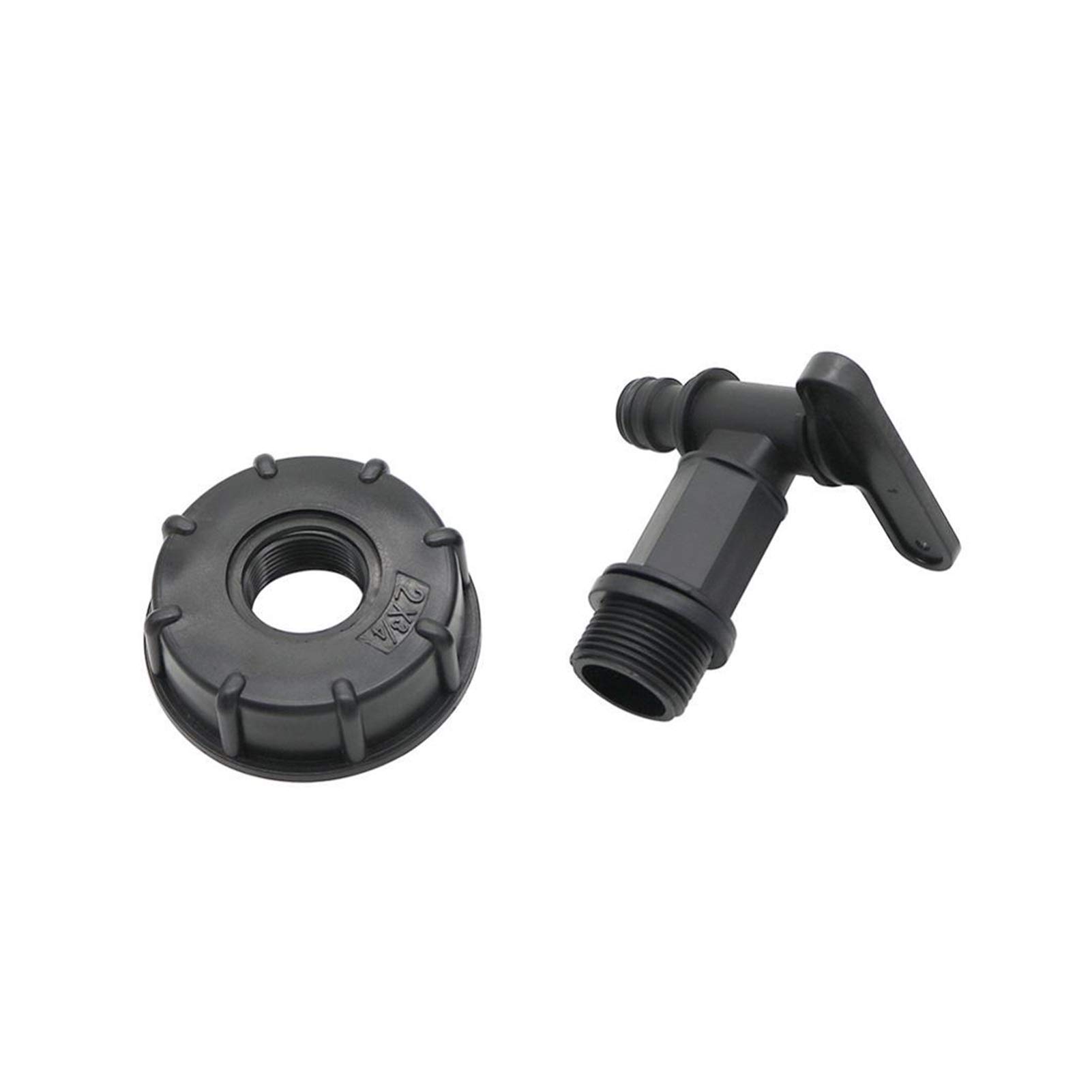 Adapter złącza węża 60 mm do 3/10.2 cm gwint wewnętrzny Ibc zbiornik zawór wylotowy 15 mm interfejs ogrodowy nawadnianie podłączenie kran 1000L Ibc akcesoria do zbiornika 2 szt