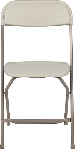 Miniatura 10 de Flash Furniture Series Hercules - Silla plegable de plástico, color beige, paquete de 4, capacidad de peso de 650 libras, cómoda silla para eventos,