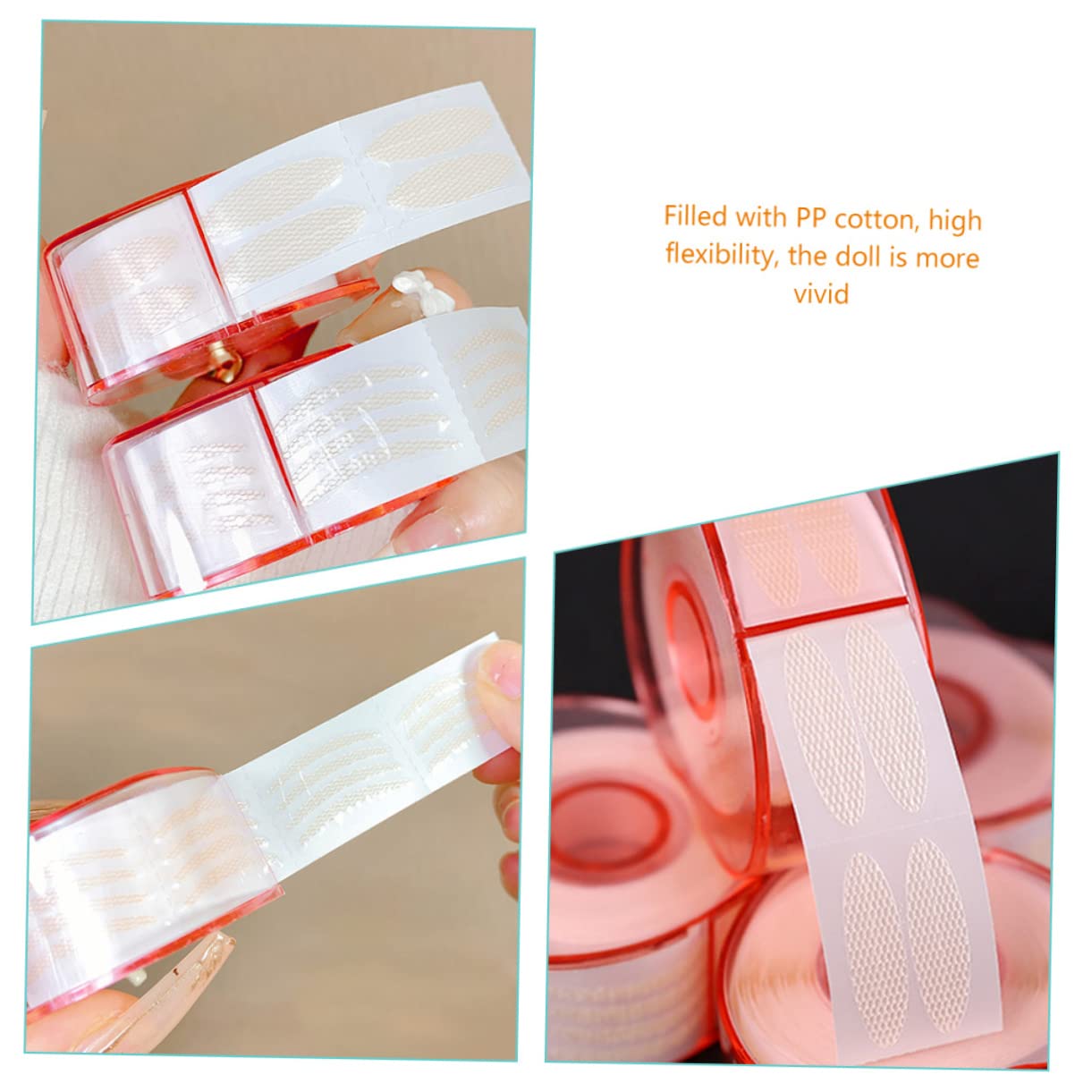 BIUDECO Hooded Eyelid Tape Tweezers Natural Eye Makeup Enhancer Easy Application for Makeup