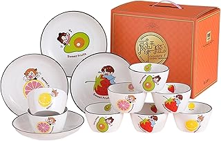 12-częściowy Zestaw Obiadowych, Płyt I Zestawów Misek, Obiadowie Porcelanowe, Serwisowa Robocze Zestaw W Pudełkach, Zmywarka I Mikrofalówka Sejf, Kuchnia I Jadalnia(Color:8 bowl 4 plate)