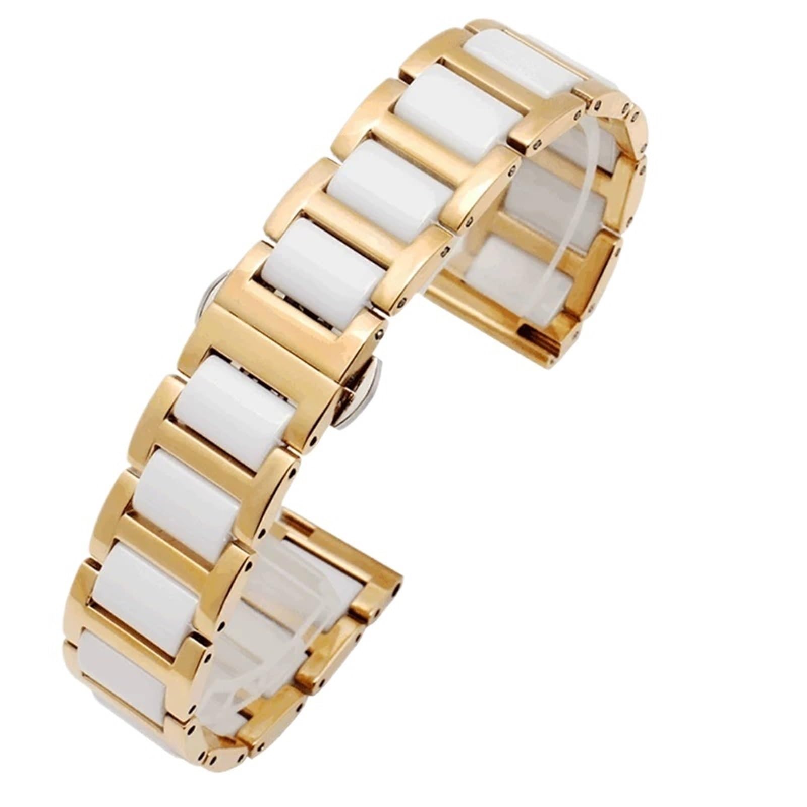 cinturino dell'orologio Cinturino di ricambio for orologio in ceramica e acciaio inossidabile Accessori for braccialetti unisex comodi durevoli 12 13 14 15 16 17 18 19 20 21 22mm