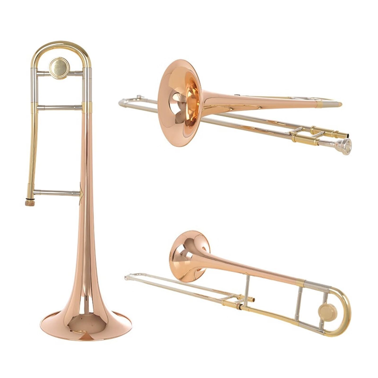 Puzon Puzon tenorowy B dur Brąz fosforowy Instrument dla początkujących i profesjonalistów