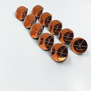 New 10pcs Copper Coated 1inch Corner Cube Prism 25.4mm Trihedral Retroreflector