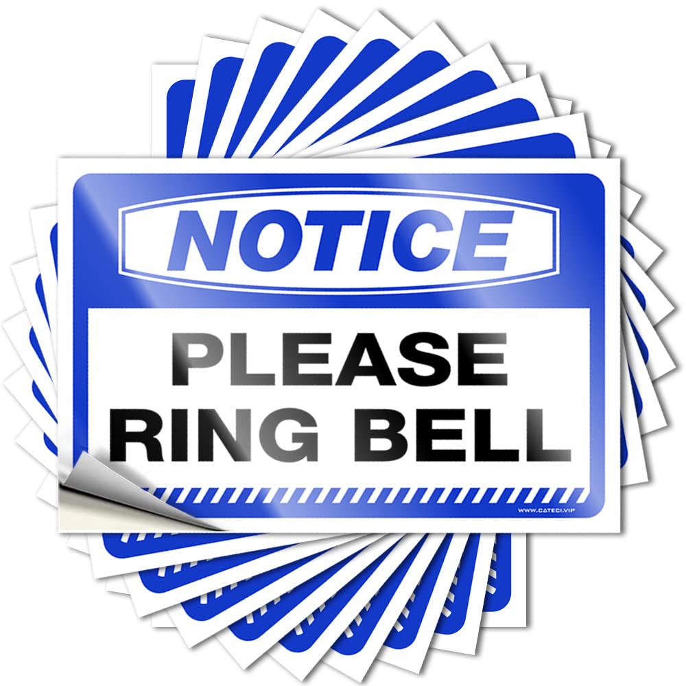 Funny Sticker Sweet | Accent Helmet Notice Please Ring Bell for Adulting(8X12CM)