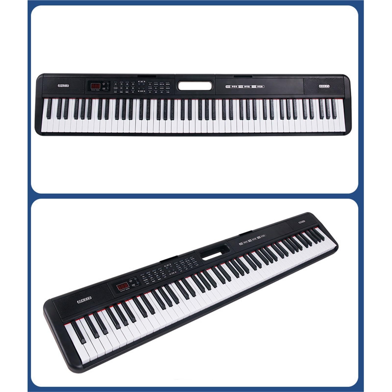 Pianino Elektroniczne 88 Klawiszowe Pianino Elektroniczne Dla Początkujących Przenośny I Profesjonalny Instrument Do Ćwiczeń(Type 1)