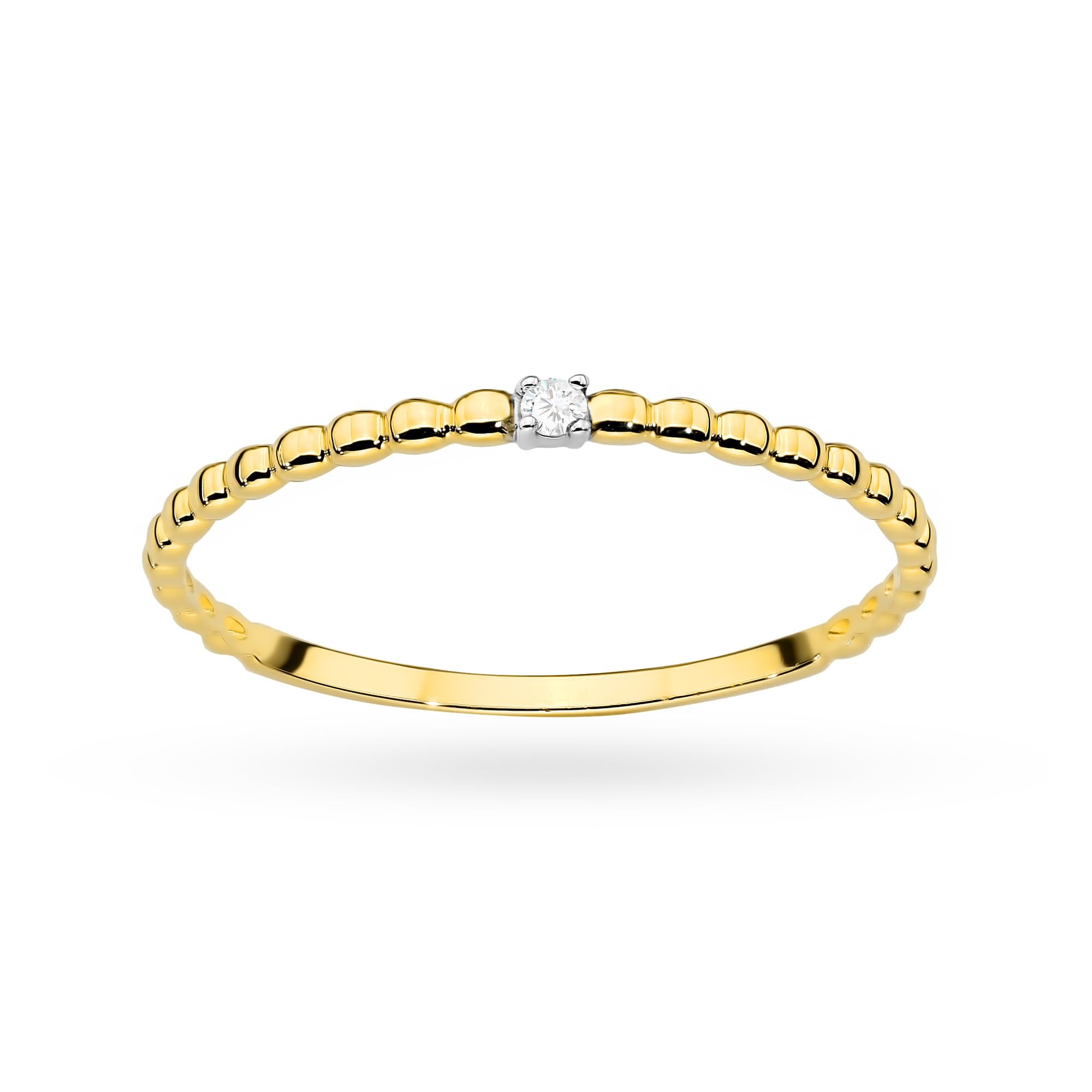 MARKO Damenring 333 Gold Kugelring Zirkonia Zart Minimalistisch Alltag