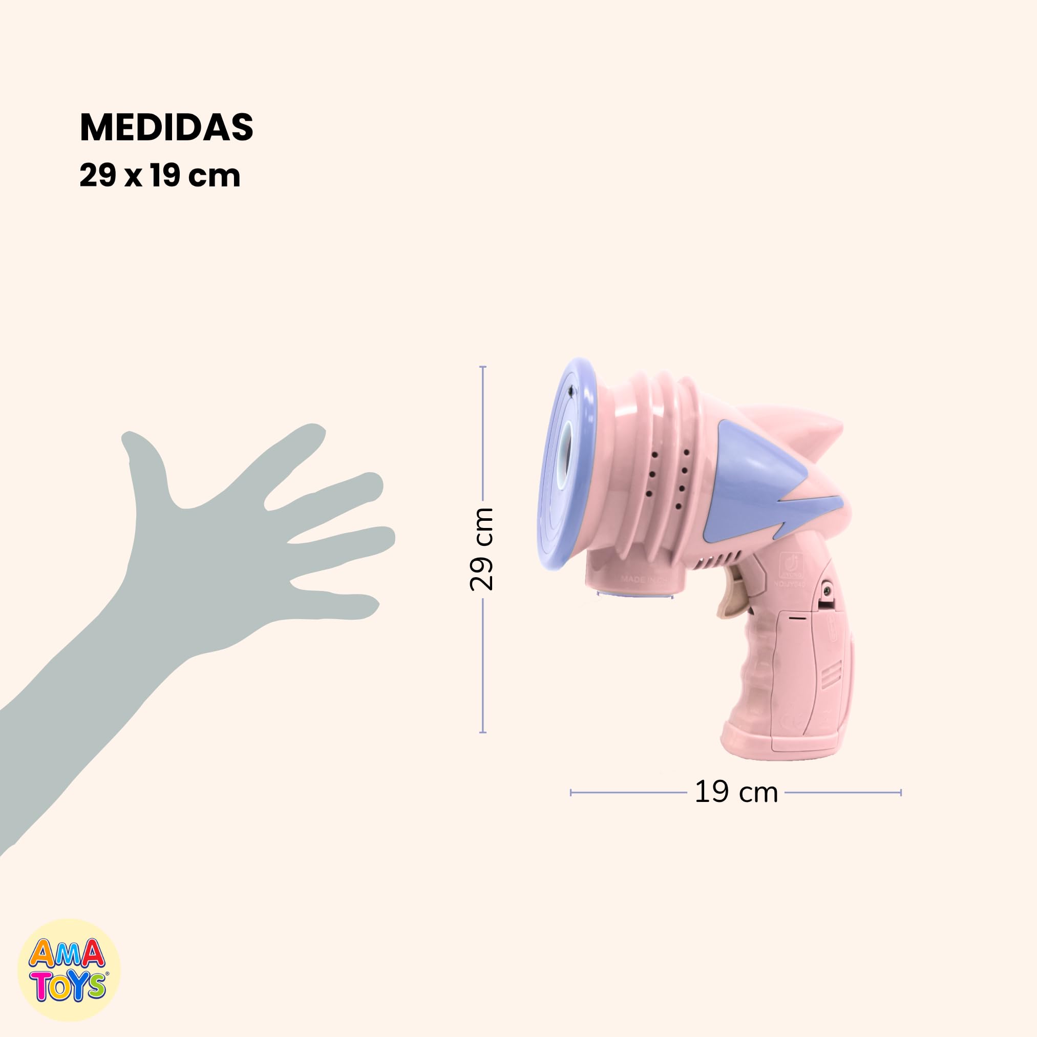 Set de 2 Pistolas de Burbujas Automatica con Luz y Musica + Botellas de Solucion – Juguete para Niños, Fiestas, Regalos y Verano al Aire Libre