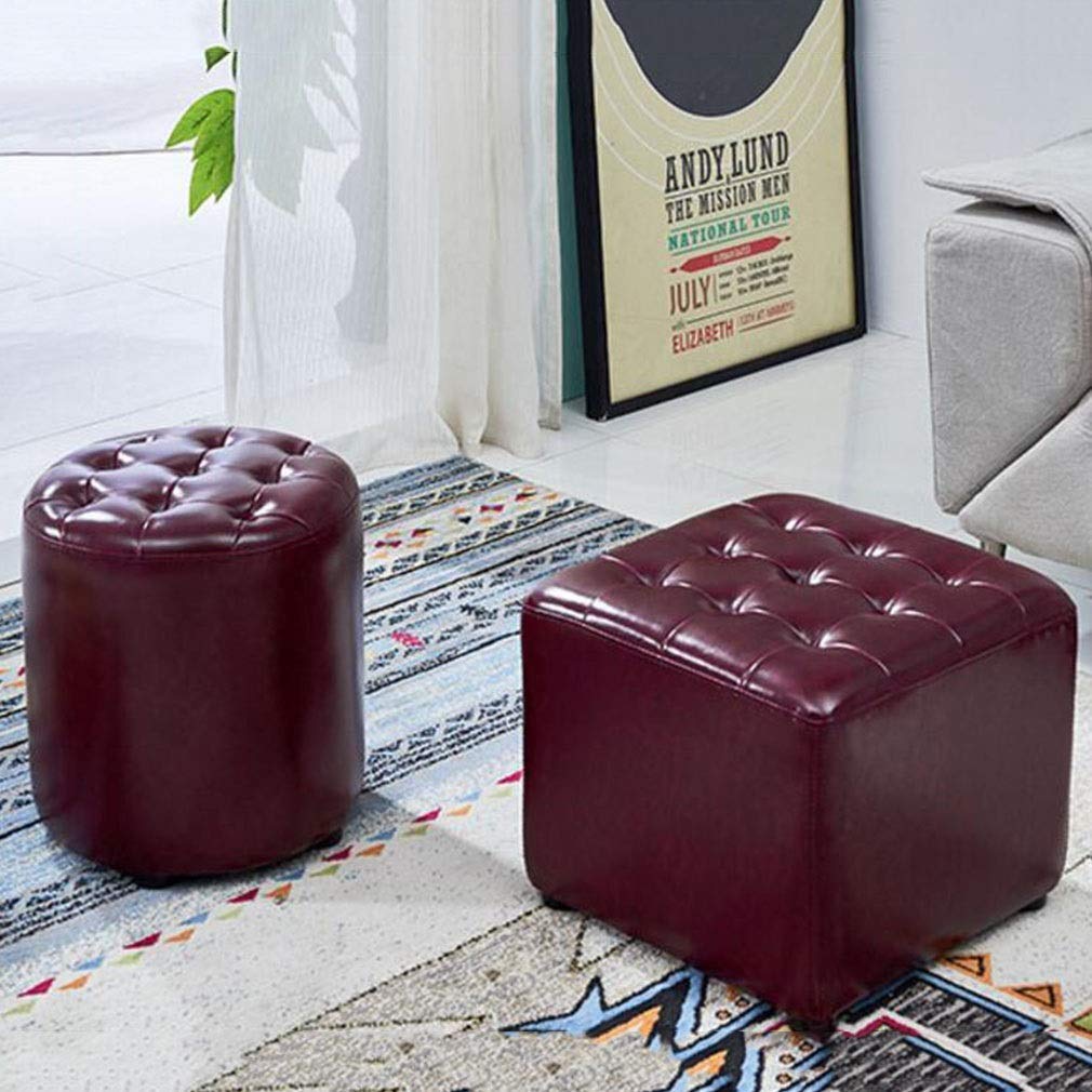 Pouf nordique banquette monoplace cuisine pouf carré rembourré A04