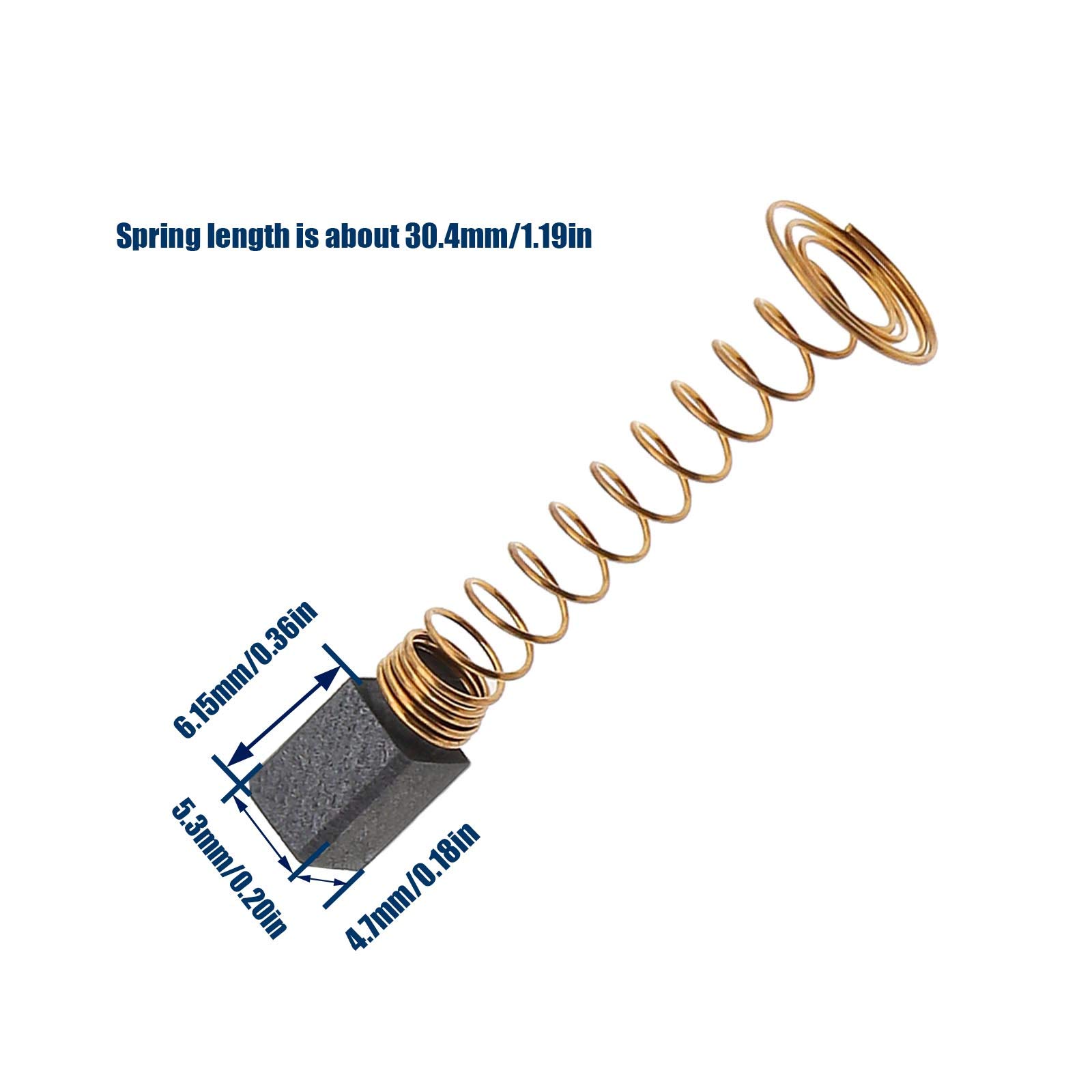 2 Paires De Balais De Charbon Pour Moteurs D'outils Rotatifs - Compatible 2615298790 & 90930-05