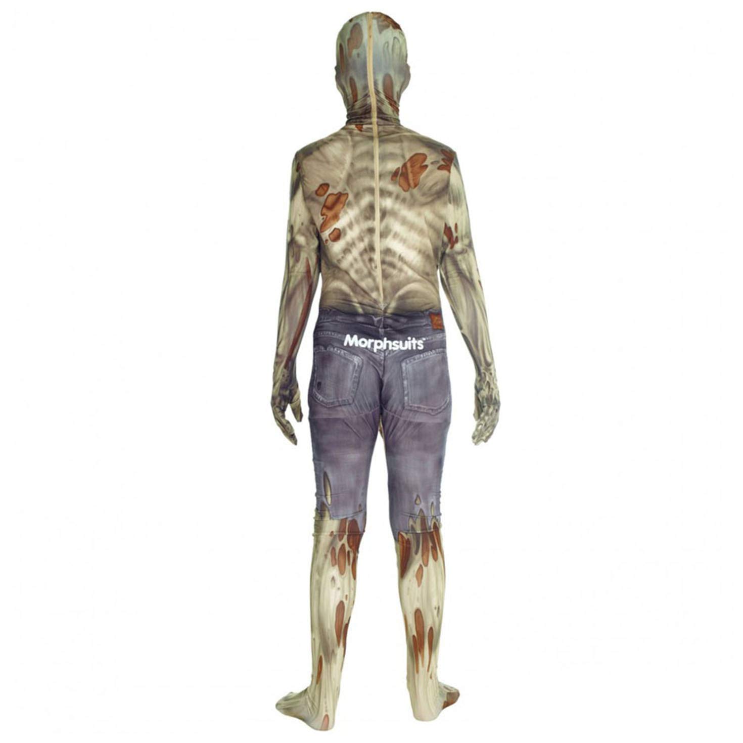 Morphsuits Kombinezon Zombie Potwora dla Dzieci - Brązowy Halloweenowy Strój Żywego Trupa, Rozmiar L