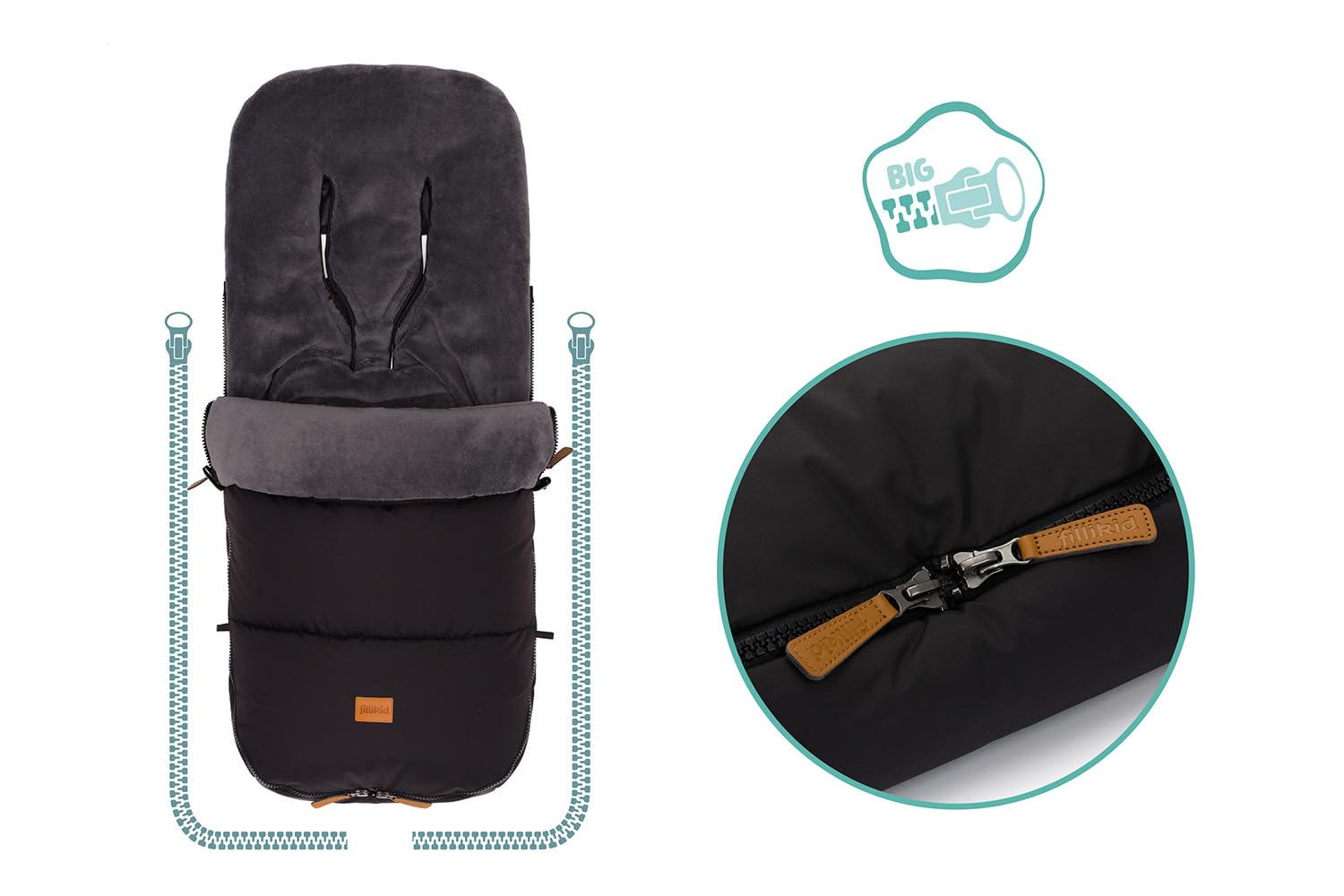 Saco para Pies Invierno Kinley Negro