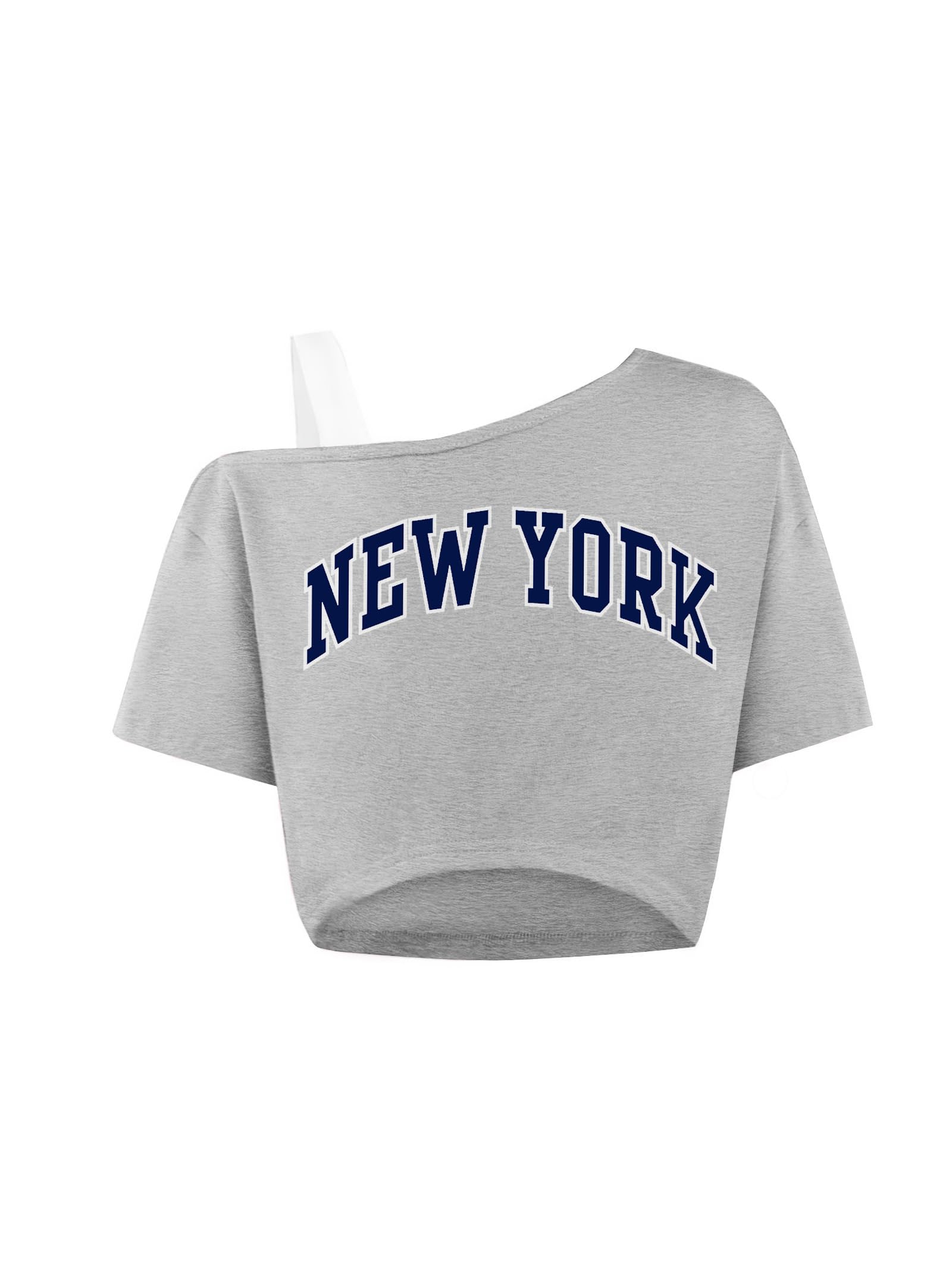 Girls Off The Shoulder Crop Tops Summer Shirts