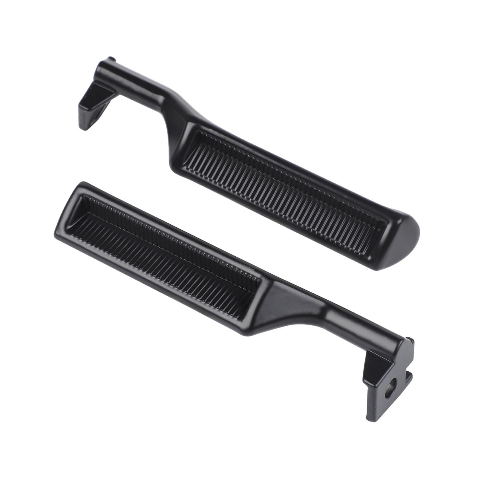 Wijhjet Black 2Iece For For Bronco F150 F250 F350 F53 F59 F800 1987-1996 Interior Metal Door Handle Front E7tz-1522601-A E7tz-1522600-A Car Interior Door Handle(Black)