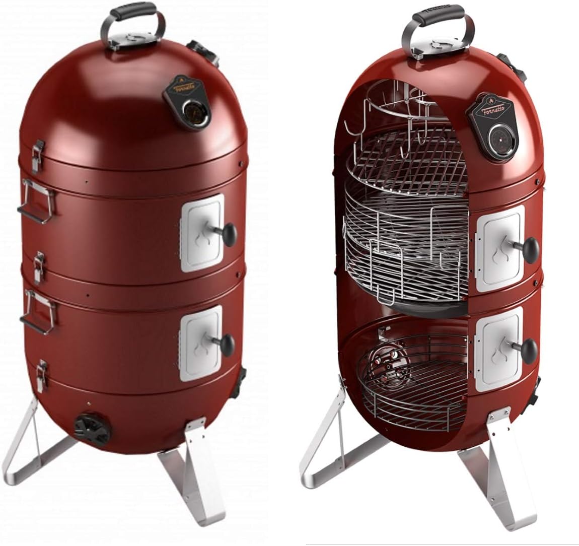 Fornetto Razzo Modular 18" Vertical Bullet Smoker - Black