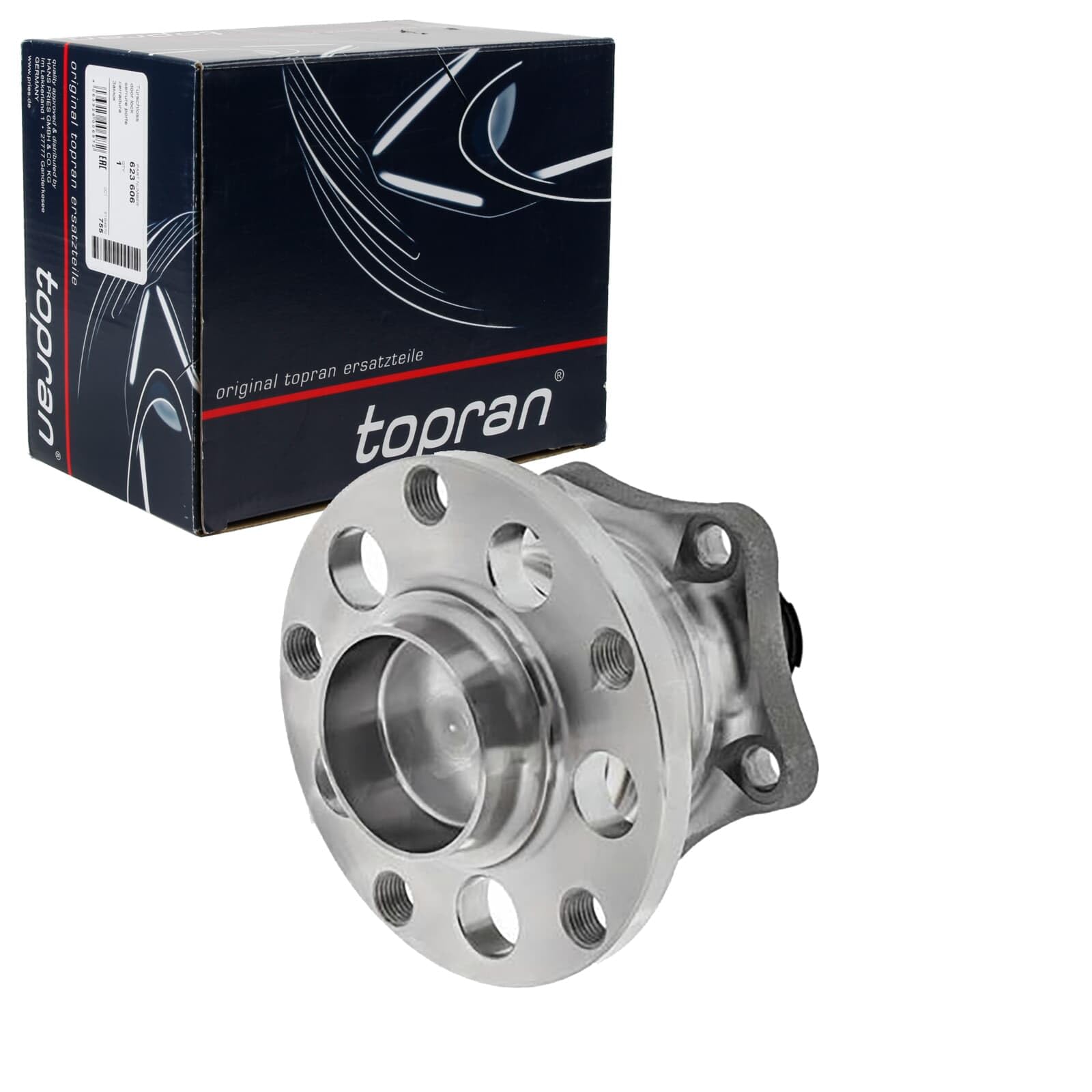 TOPRAN Juego de cojinete de rueda 110 243 eje trasero ambos lados Diámetro exterior: 131mm Rodamiento integrado en buje de rueda Compatible con VW Passat B5 GP Variant 3BG, 3B6 Passat B5 Variant 3B5