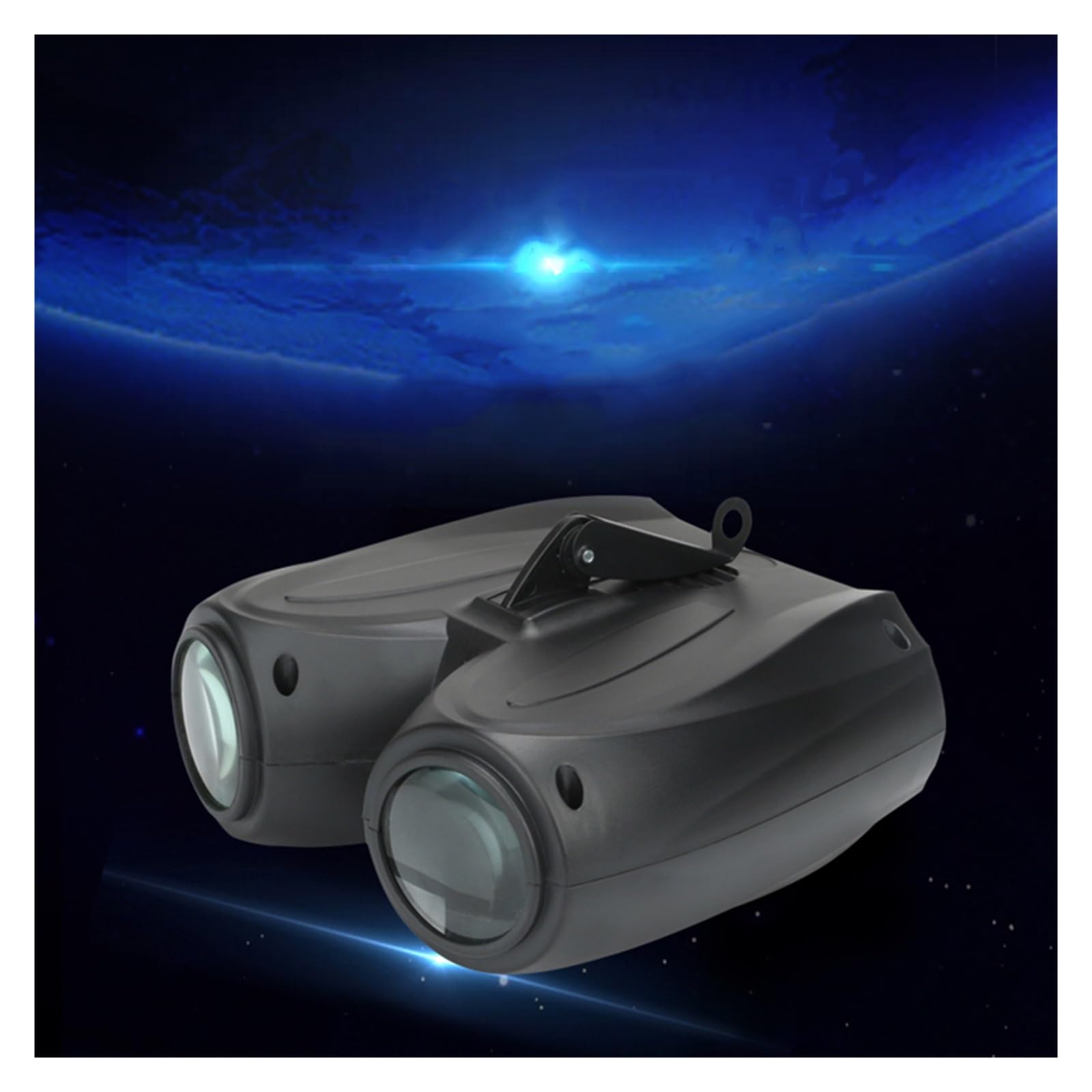 Auto/Sound aktiviert 128 Muster LED-Licht Doppelkopf Luftschiff Bühneneffektbeleuchtung DJ Disco Home Party Lichter Für Partys und Clubs
