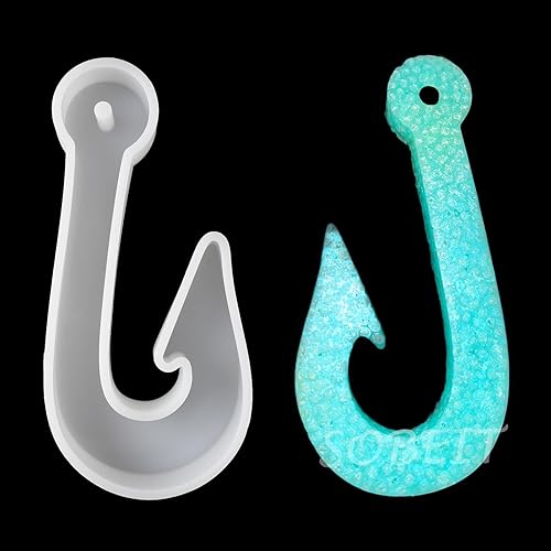 Vista 29 de SOBEIT Mermaid's Tail - Molde fresco para automóvil, molde de silicona para freshie, molde de resina epoxi de silicona para hacer aromas de cuentas