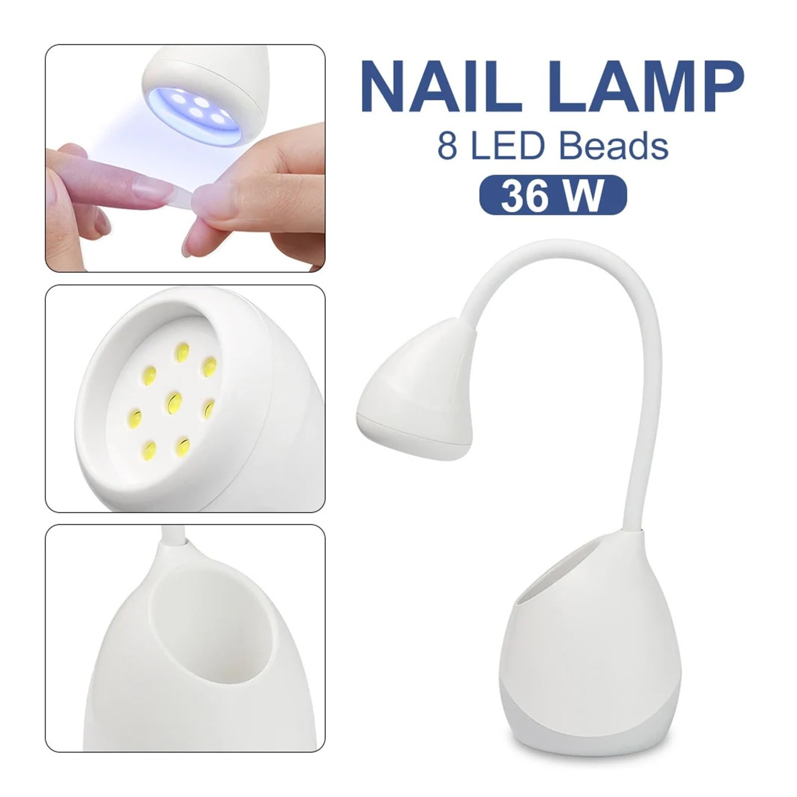 lámpara para uñas, Secador de uñas portátil, lámpara secado rápido