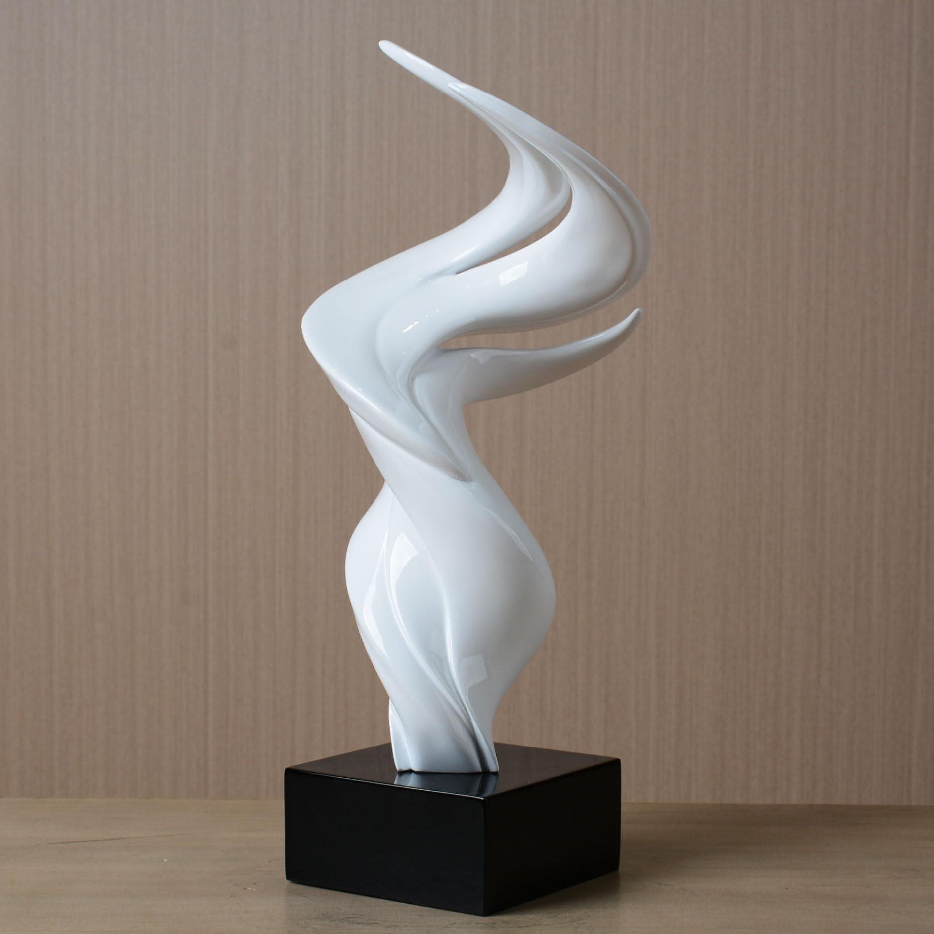 HAUCOZE Modern Skulptur Dekor Moderne Kunst Geschenk Abstrakte Statue Figur Heim Dekoration für Wohnzimmer Schreibtisch Regal 41cm