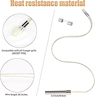 Vista 5 de Kit de encendido de olla y barra caliente, piezas de repuesto para parrilla de pellets Traeger y Pit Boss con removedor de cenizas, tornillos