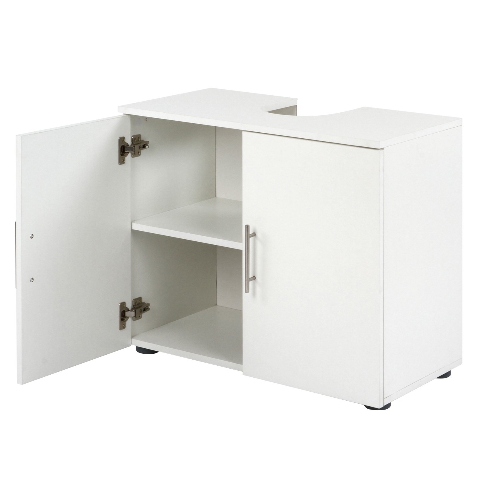 Aquamarin Under Sink Bathroom Double Door with 2 Shelves