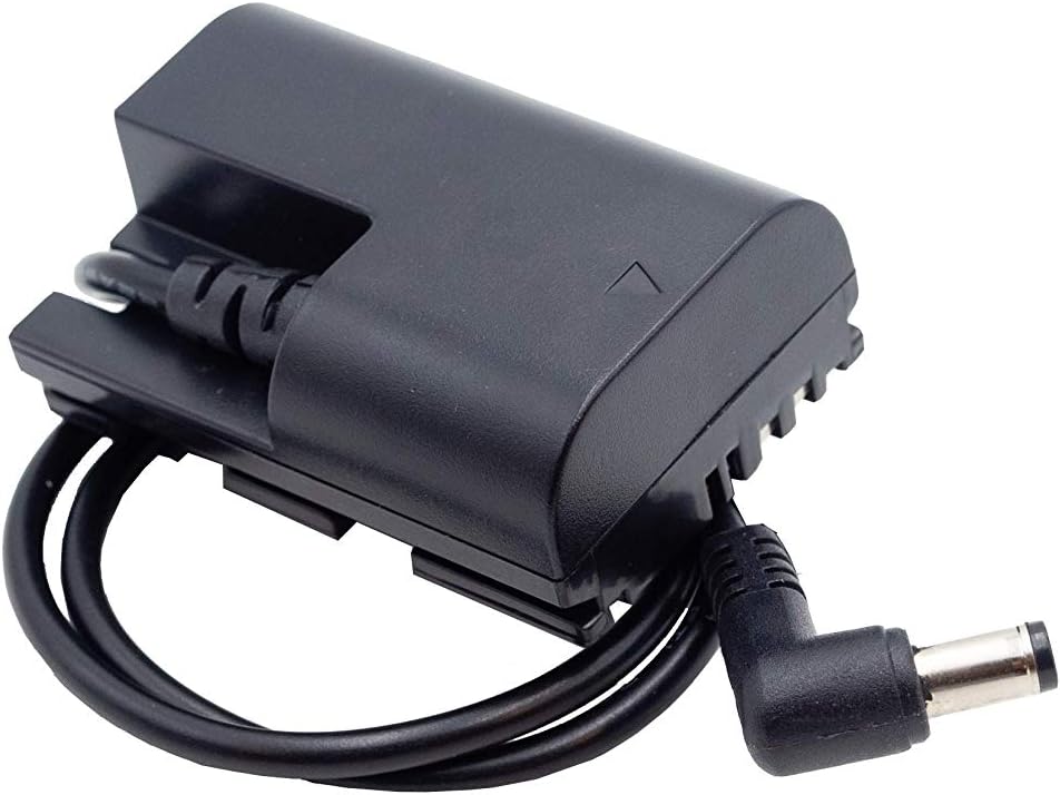 BLIND SPOT - Dummy Battery compatible with Canon LP- E6 and LP-E6N Cameras and BMPCC4K 6K -for Canon 90D 80D 70D, 7D Mark II, 60D 60Da 6D, 5D III IV Cameras